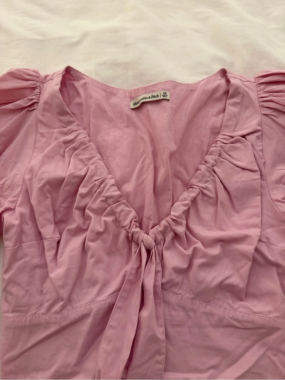 Abercrombie Tie-Front Crop Top